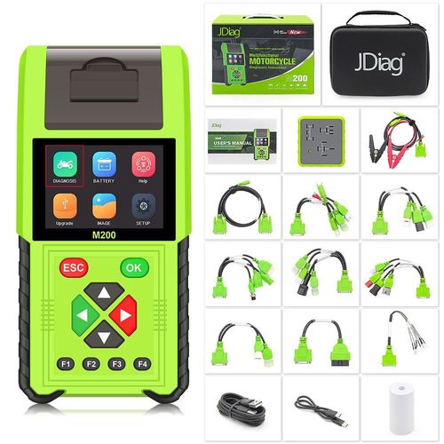 Jdiag M200 Moto Scanner Testeur De Batterie Pour Motos, Détection De Deux Systèmes : Détection Du Système Efi + Détection De La Batterie