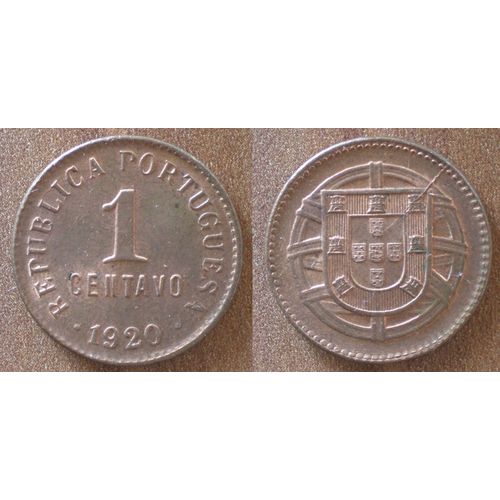 Portugal 1 Centavo 1920 Piece Centavos Europe Escudos Escudo