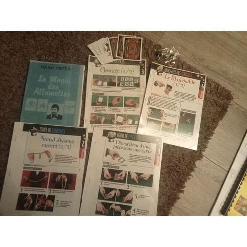Livres Magie Close Up : Allumettes, Cartes, Cordes, Pièces
