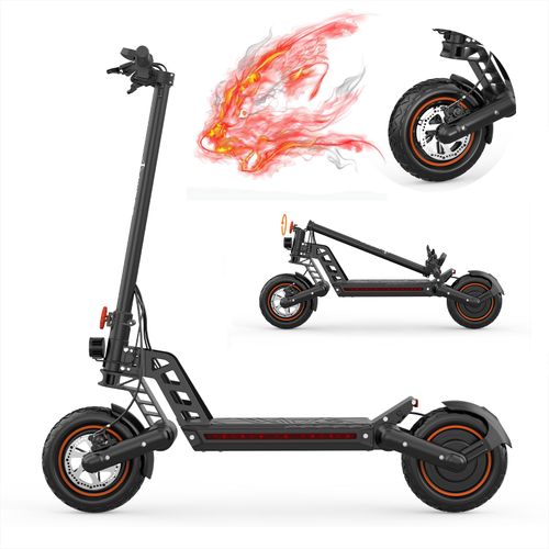 Trottinette Électrique Pliable Iwafo Is1 Max Autonomie 45km 35km/H 1000w 48v 14ah Pneus 10" Double Amortisseur Trois Modes De Vitesse - Similaire Iscooter Ix5s