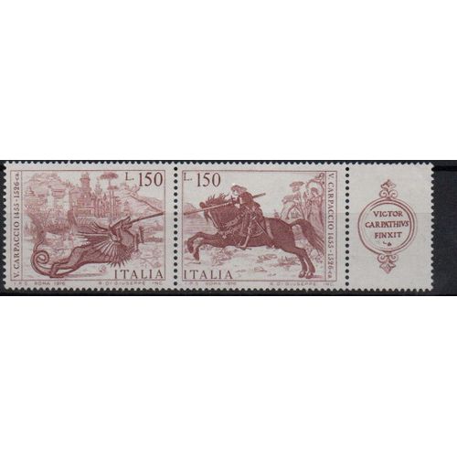 Italie Timbres Le Peintre Vittorio Carpaccio 1976