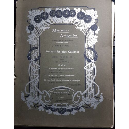 Manuscrits Autographes Marceaux Manuscrits Exercice De Lecture Pour Piano