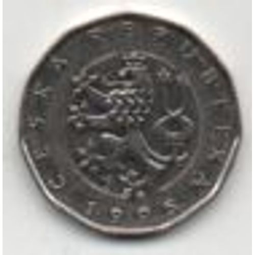 Pièce 2 Korun 1995 République Tchèque