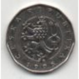 Pièce 2 Korun 1995 République Tchèque