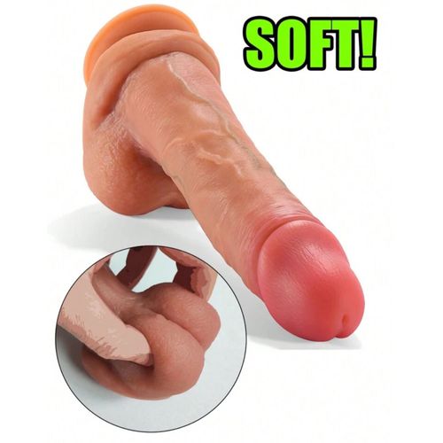 Gros Gode Pénis Monstrueux Réaliste Avec Vaines Et Ventouse 17cm