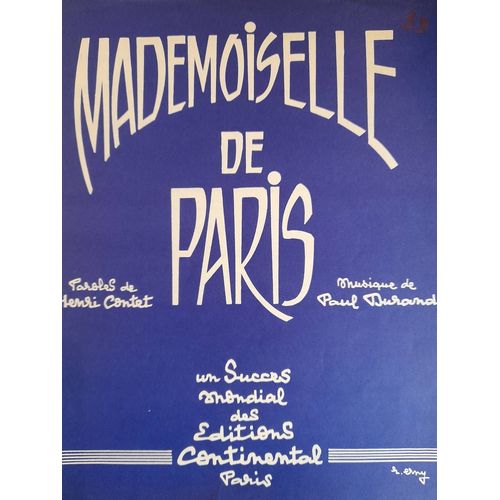 Mademoiselle De Paris Accordéon Et Piano