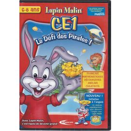 Lapin Malin Ce1 - Le Défi Des Pirates + Initiation À L'anglais - 6-8 Ans - Pc Mac - Mindscape