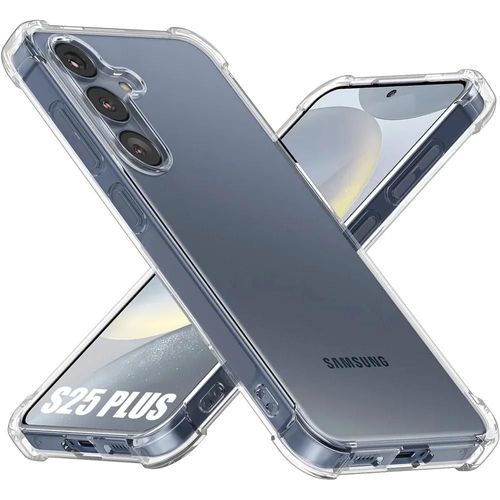 Coque Silicone Pour Samsung Galaxy S25 Plus (Galaxy S25+) Coins Renforcés Transparent Antichoc - E.F.Connection