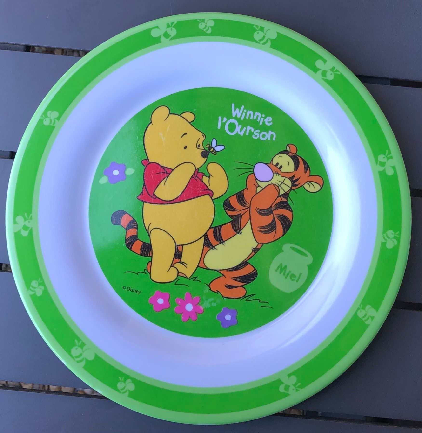 ASSIETTE ROYAL DOULTON Disney Winnie L'Ourson « Un Cadeau De Baptême