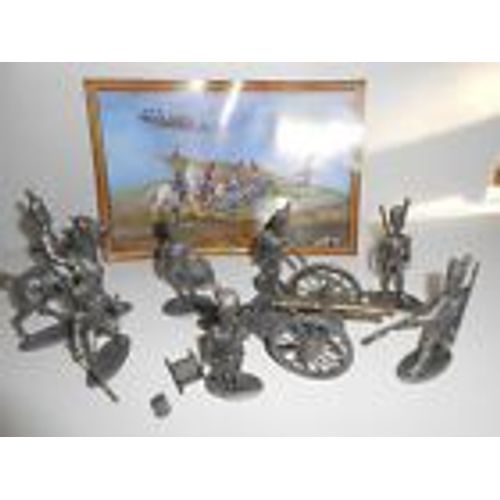 Figurines Napoléon Atlas Mhsp Équipe Tir Artillerie À Pied Garde Austerlitz