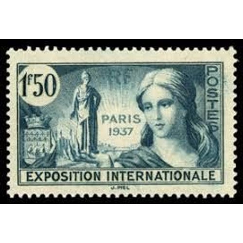 Propagande Pour L'Exposition Internationale De Paris Année 1937 N° 336 Yvert Et Tellier Luxe
