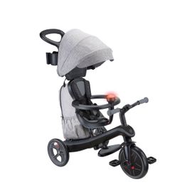 Globber - Tricycle Évolutif Explorer 4 En 1 Deluxe Play - Gris