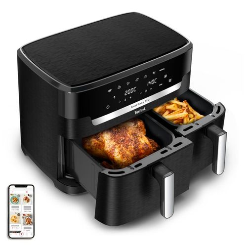 Friteuse Tefal EY9428E0 Air fryer Dual Easy Fry XXL, Cuisson synchronisée, Capacité de 11 L, 8 personnes
