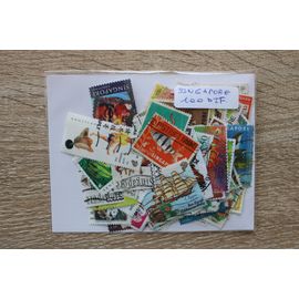 Singapore 100 Timbres Différents