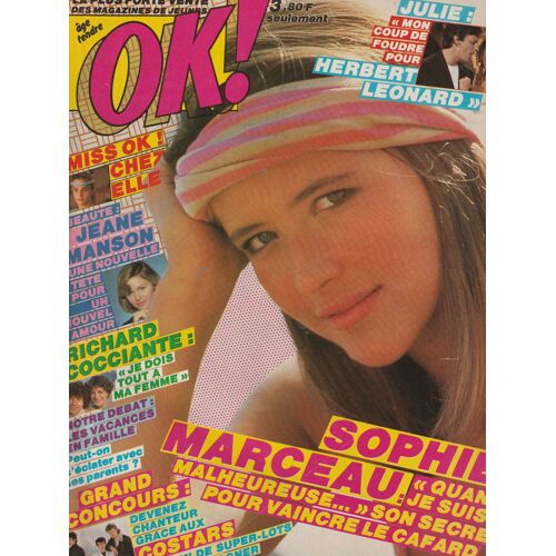 Richard Chamberlain 1p/ Rose Laurens & Le Luron 1/2p/ Sophie Marceau 1p/ Jeane Manson 1p/ Richard Cocciante 1p/ Julie Pietri & Herbert Leonard 1p/ Articles Photos : Sheila , Jean Luc Lahaye 393