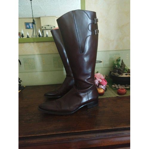 Bottes Hautes Marron Santoni Vintage 38