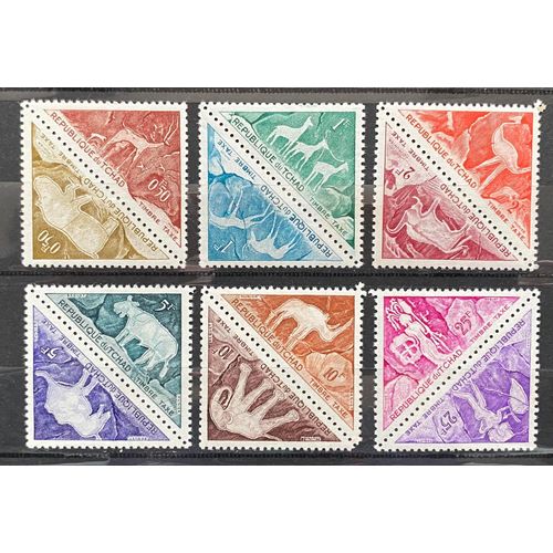 Lot De 12 Timbres Taxes Neufs** Tchad 1962