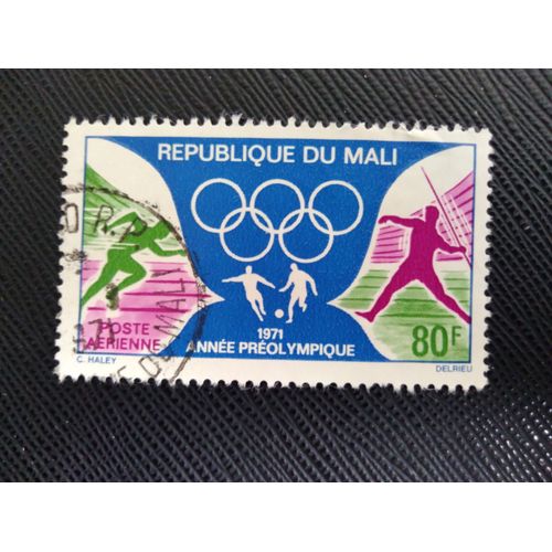 Timbre Mali Yt 122 Anneaux Olympiques Et Sports 1971 (020309 )