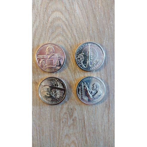 Lot De 4 Pièces De 1 Dollar - Usa - 2024 - Industrie Et Innovation