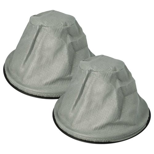 vhbw 2x Filtres à sac remplacement pour 5900779934771 pour aspirateur de cheminée, aspirateur à cendres - Filtre de rechange, lavable noir / gris