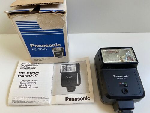 Flash Électronique Appareil Photo Argentique Caméra PANASONIC PE-201C + Notice