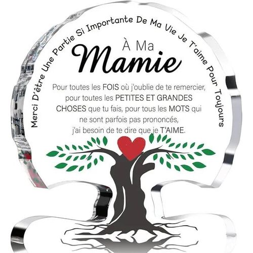 Cadeau Mamie - Cadeau Grand Mere Acrylique Cadeau Anniversaire Mamie Original Cadeau pour Mamie Cadeau Per COFFRET CADEAU BIEN-ETRE