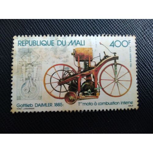 Timbre Mali Yt Pa 512 Centenaire Du Moteur À Combustion Interne 1986 (020309 )