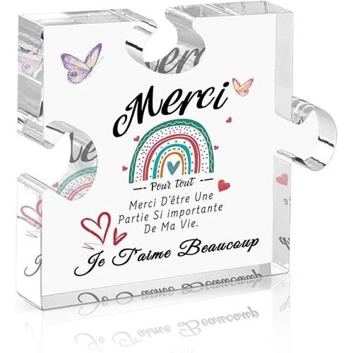 Cadeau Remerciements - Idee Cadeau Merci Puzzle Acrylique Personnalise pour Nounou Enseignant ou Collgue C COFFRET CADEAU BIEN-ETRE