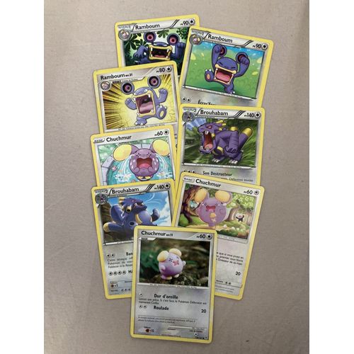 (2574) 3x Chuchmur + 3x Ramboum + 2x Brouhabam (Pokemon)