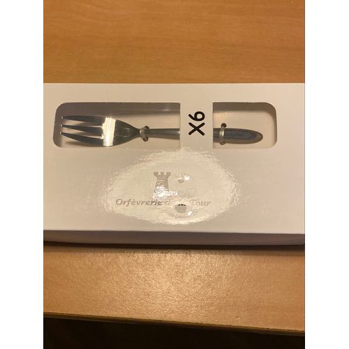 Coffret De 6 Fourchettes À Gâteau En Inox