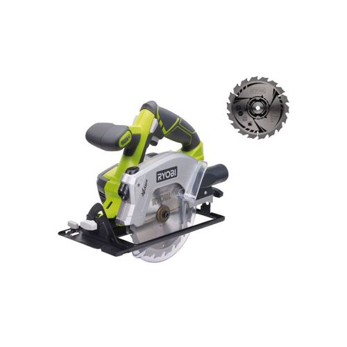 Pack RYOBI - Scie circulaire RWSL1801M - 18V One+ - diamètre 150 mm sans batterie ni chargeur - Lame ultra fine CSB150A1