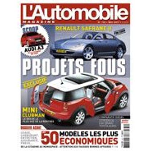 L'automobile Magazine 732 De 2007 Audi Tt Roadster 2.0 Tfsi,Alfa Spider 2.2 Jts,Honda Civic Type S,Volvo C30 2.0d,Dodge Nitro 2.8 Crd,Citroen C4 1.6 Hdi Pack,Fiat Bravo 1.9 Mjt 120,Toyota Auris 126 D4