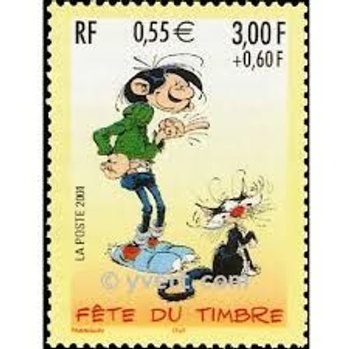Fête Du Timbre : Gaston Lagaffe Bande Dessinée Année 2001 N° 3371 Yvert Et Tellier Luxe