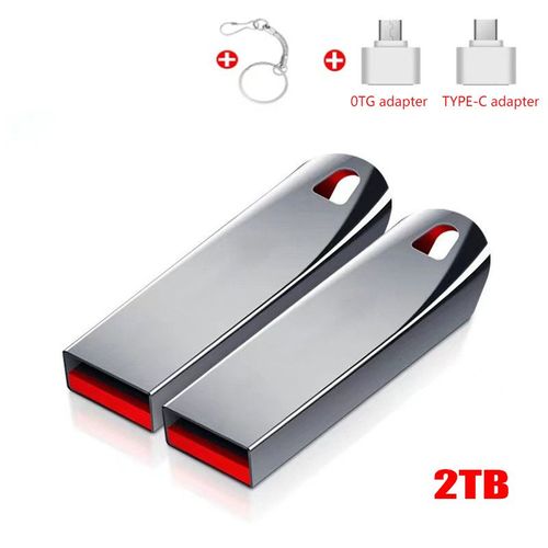 Clé Usb 3.0 en métal, support à mémoire de 2 to, disque Flash de grande vitesse, livraison gratuite