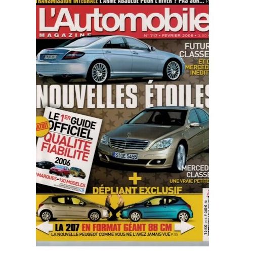 L'automobile Magazine 717 De 2006 Aston Martin Rapide,Peugeot 207,Golf 2.0 Tdi,Megane 2.0 Dci,1.5 Dci,Megane Cc 1.9 Dci 130 Fap,Peugeot 307 Cc 2.0 Hdi Fap Sport Pack,Toyota Yaris Vvti Luna,Peugeot 407