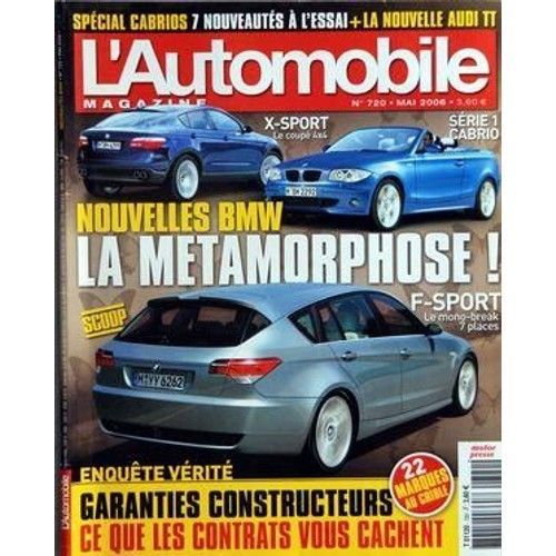 L'automobile Magazine 720 De 2006 ,Audi Tt Coupe,Ford S-Max 2.5t Titanium,Opel Astra Twin Top 1.8 Cosmo,Eos 2.0 Fsi 150,Mitsubishi Colt Czc 1.5 Turbo,Mercedes Clk63 Amg,Daihatsu Copen,Audi A4 Cab 3.0