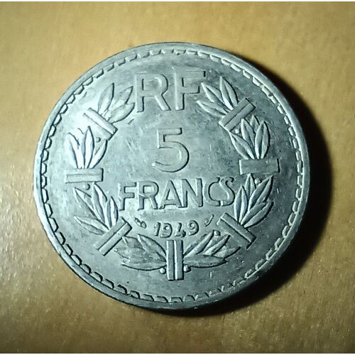 Pièce De 5 Francs 1949