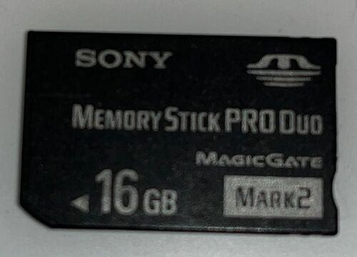 Carte mémoire SONY memory stick Pro Duo mark 2 16GO noire