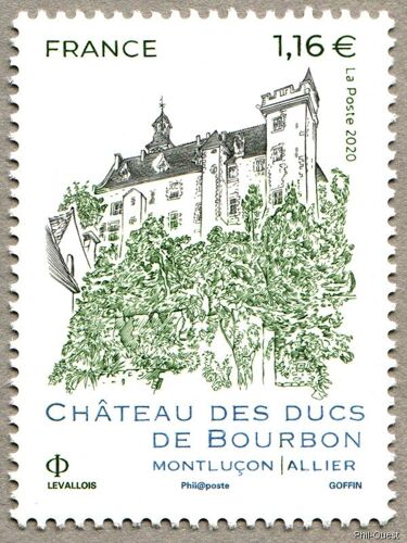 Patrimoine Architectural : Château Des Ducs De Bourbon À Montluçon Année 5417 Yvert Et Tellier Luxe