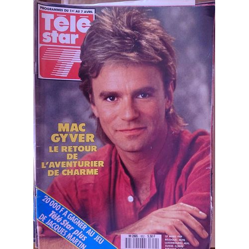 Télé Star N° 652 - 1989 - Mac Gyver