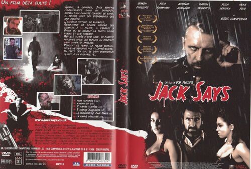 Dvd Jack Says De Bob Phillips - Avec Simon Phillips - Rita Ramani - Eric Cantona - 2008 Avec Étui Cartonné