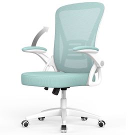 Chaise De Bureau Ergonomique, Avec Accoudoirs Réglables, Soutien Lombaire, Réglable En Hauteur, Dossier En Filet Respirant, Vert