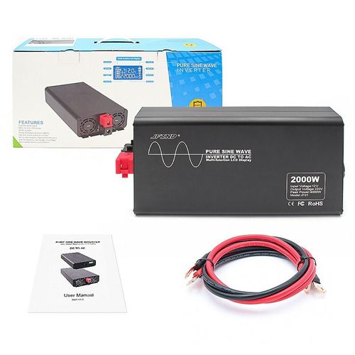 Onde Sinusoïdale Pure Convertisseur De Voiture 24v À 220v 2000w Convertisseur De Puissance Domestique Standard Européen