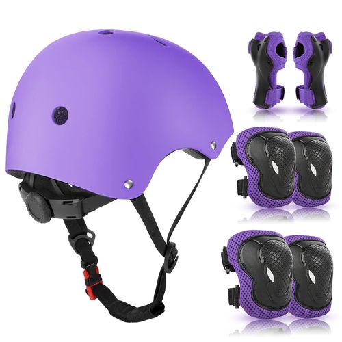 Protection Roller Enfant - Casque/Genouillères Enfant Equipement De Protection Pour Roller, Skateboard, Vélo, Trottinette