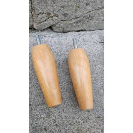 Lot De 4 Pieds De Lit En Bois À Tige