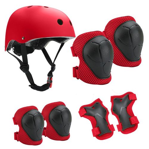 Protection Roller Enfant, Casque / Genouillères Enfant Ensemble De Protections, Equipement De Protection Pour Roller, Skateboard, Vélo, Trottinette 3 À 8 Ans