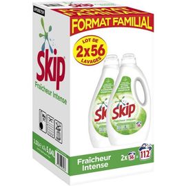 Lessive liquide skip fraicheur intense 112 lavages ¿ 2 bidons