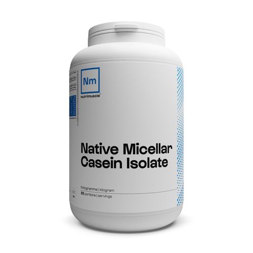 Nutrimuscle - Isolat De Caséine Micellaire 92% - 1 Kilogramme - Origine France - Lait Français - Idéal En Sèche - Assimilation Lente - Musculation 