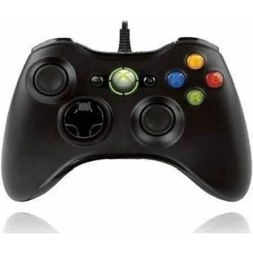 Manette Filaire - Xbox 360 - Contrôleur De Jeu - Noir - Compatible Pc - Précision Et Confort