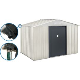Abri De Jardin Métal "Nebraska" - 5,29m² Avec Gouttière